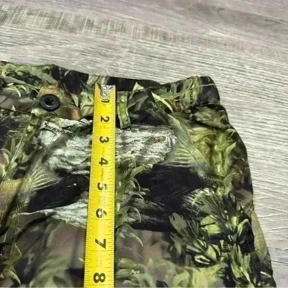 Paramount Outdoors Mens Fishouflage Bass Shorts Fish Print Cargo Pockets Small - Picture 8 of 13